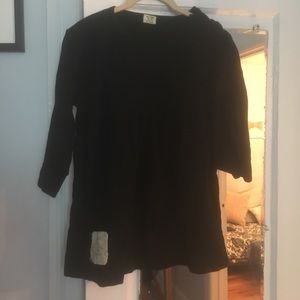Hazel Brown Collection black wool top